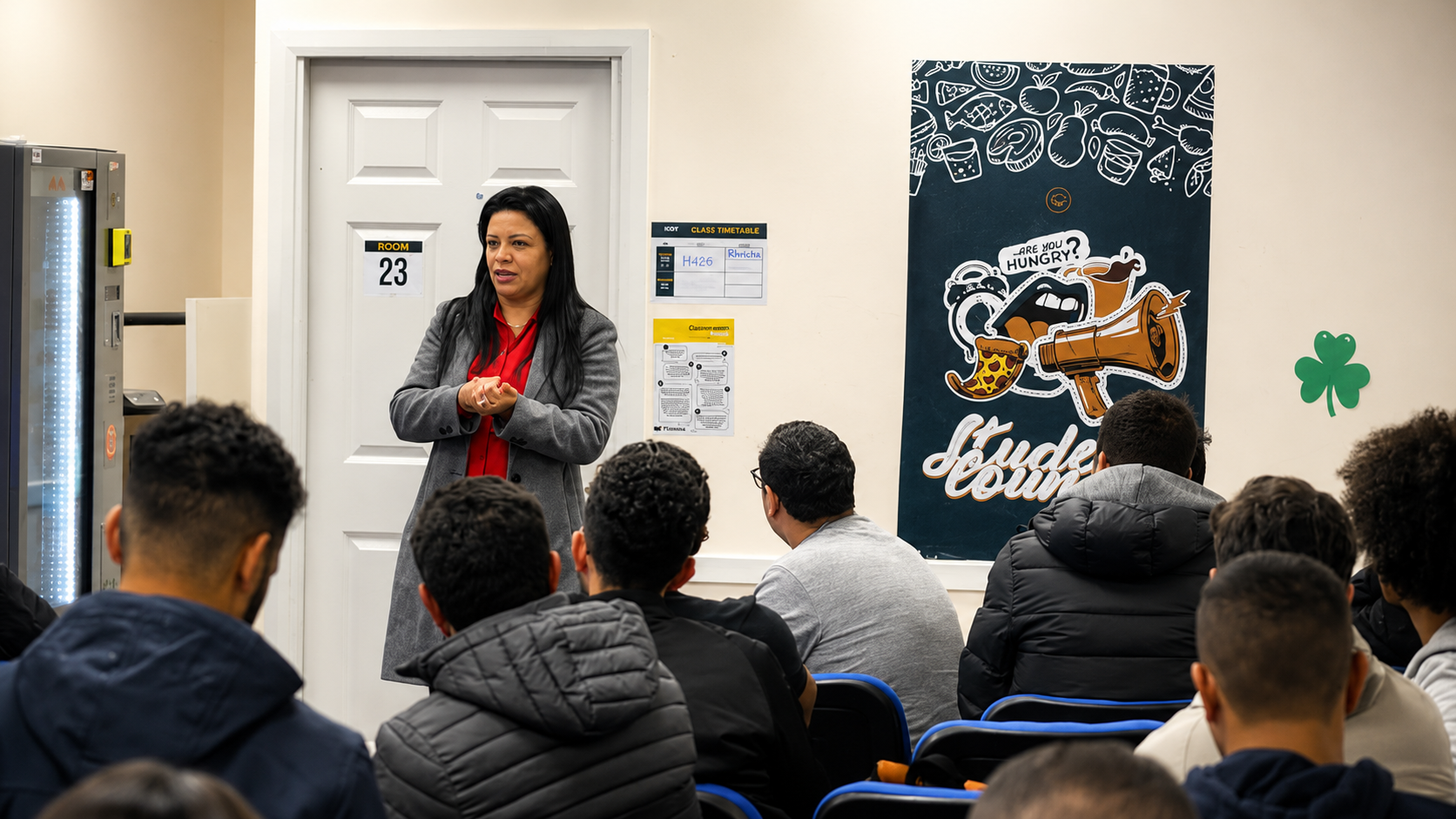 Gislene Silva, fundadora da Cork Staff Solutions, durante uma palestra